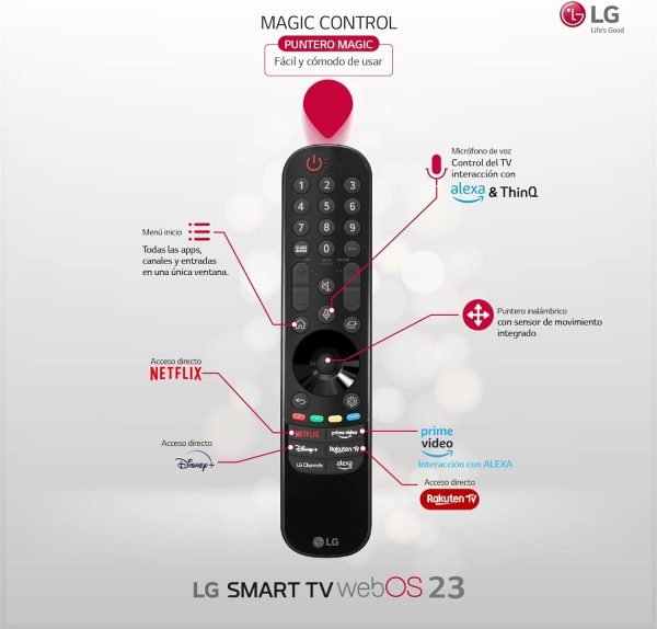 LG 55UR80006LJ 55" | 4K UHD, Smart TV, webOS23, Serie 80, Dolby Digital Plus, Alexa/Google Assistant - Imagen 6